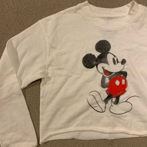 Mickey Mouse Cropped Sweatshirt